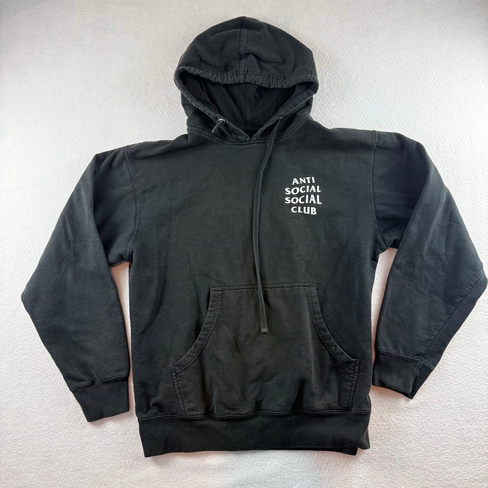 Anti Social Social Club Mind Games Logo Hoodie Black Mens Medium Streetwear